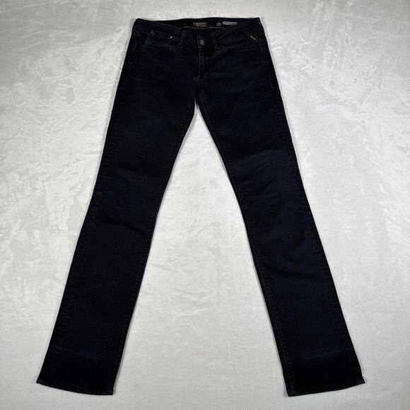Replay Other - VTG Replay Jeans Men Size W27 L32 Black Skinny Cotton Blend Low Rise Denim 90s